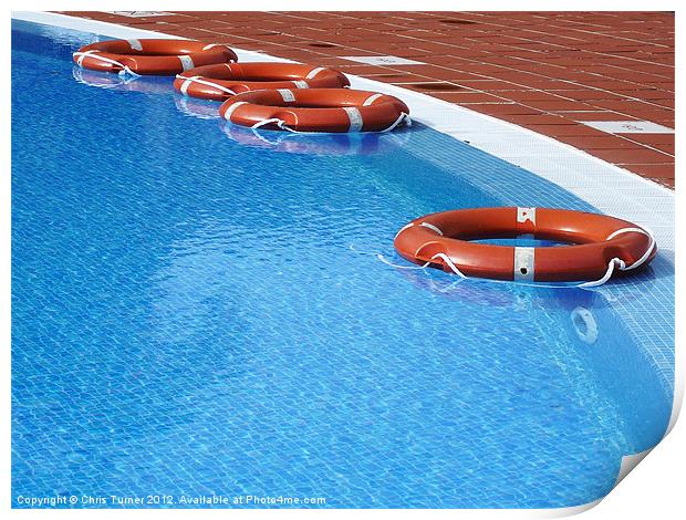 Swimming Pool Print by Chris Turner