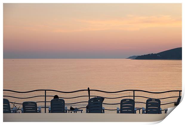 Adriatic Sunset Print by Chris Turner