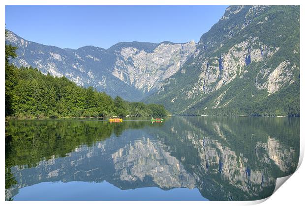 Valley reflections Print by Ian Middleton