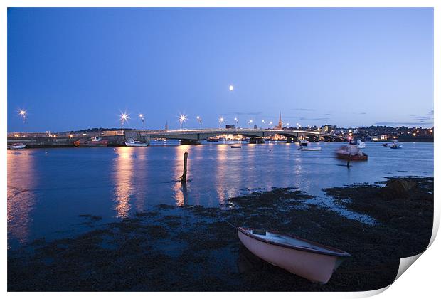 Wexford Harbour at dusk Print by Ian Middleton