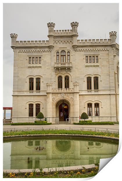 Miramare, Trieste, Italy Print by Ian Middleton