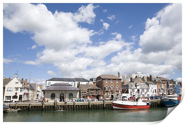 Weymouth harbour Print by Ian Middleton