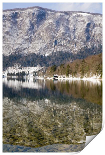 Lake Bohinj , Triglav National Park , Slovenia Print by Ian Middleton