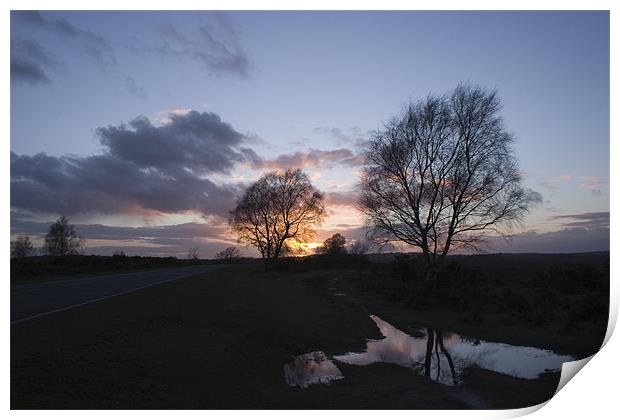 Sundown in the Solent Print by Ian Middleton