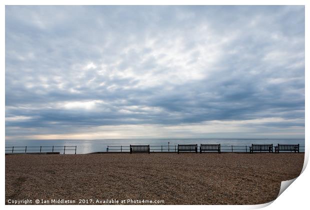 Morning view from Kingsdown Print by Ian Middleton