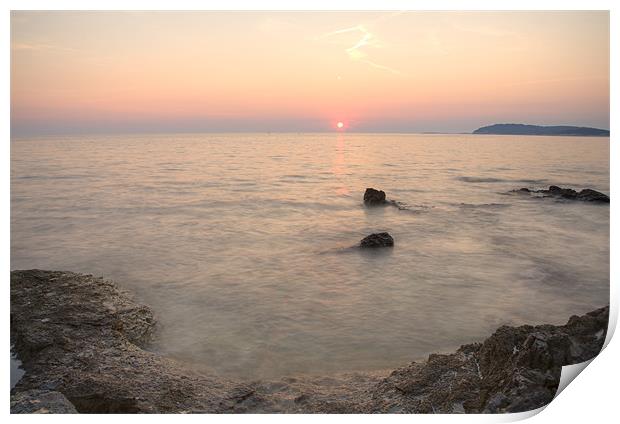 The beautiful Istrian coastline Print by Ian Middleton