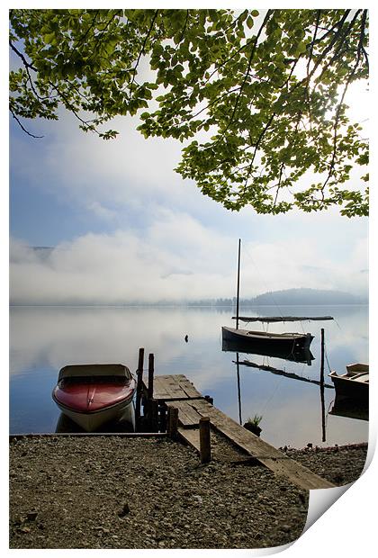 Lake Bohinj , Triglav National Park , Slovenia Print by Ian Middleton