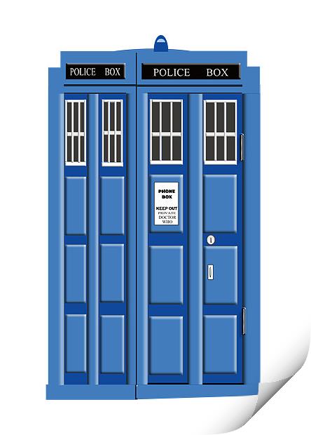 THE TARDIS Print by david hotchkiss
