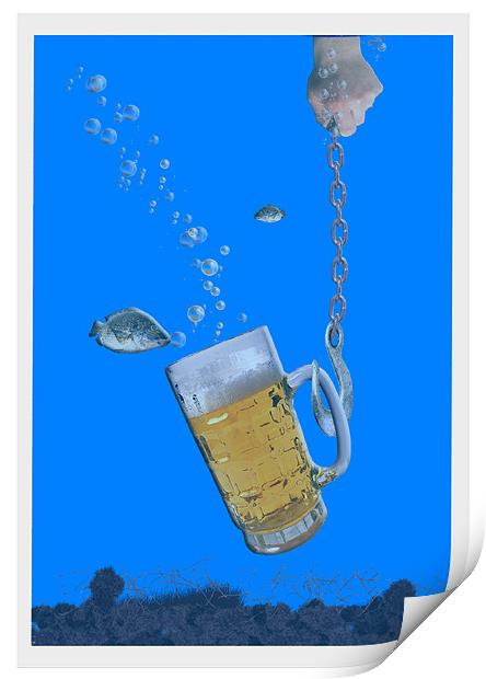 MEE POOR LAGER Print by david hotchkiss
