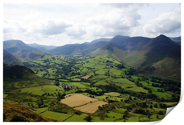 down the valley Print by chris thomson