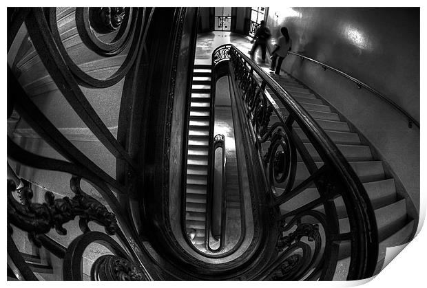 Staircases Print by Jean-François Dupuis