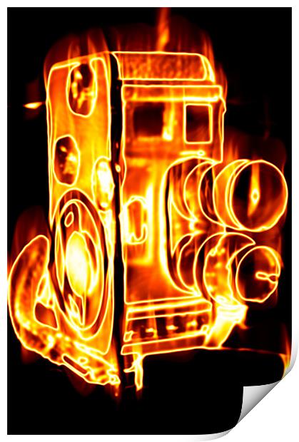 Burn camera burn Print by Jean-François Dupuis
