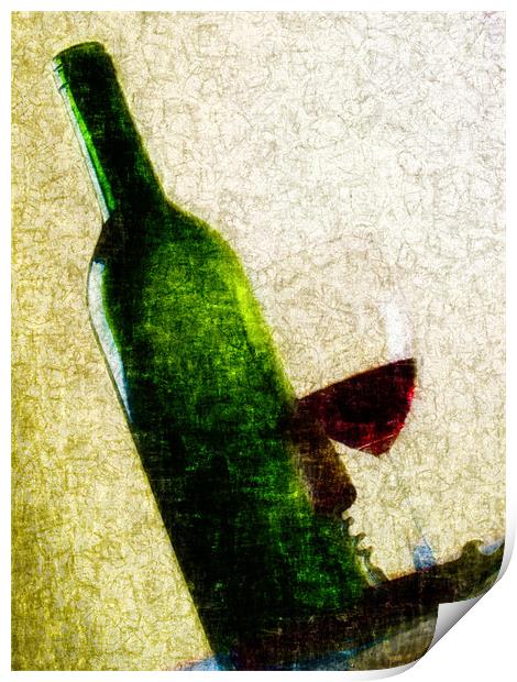 Red wine Print by Jean-François Dupuis