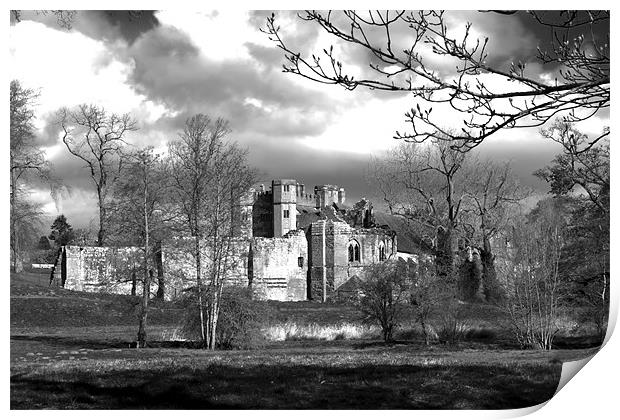 Kenilworth castle Print by Stuart Thomas