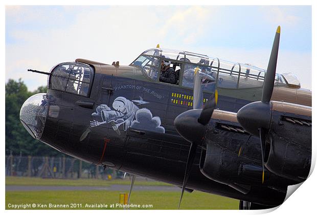 Lancaster Phantom of The Ruhr Print by Oxon Images