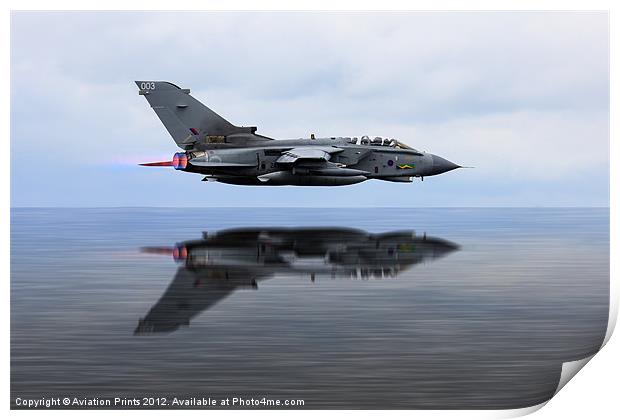 Marham Tornado GR4 Reflections Print by Oxon Images