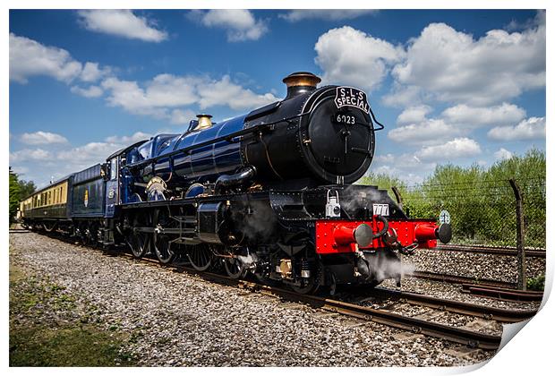 King Edward II Steam Train Print by Oxon Images