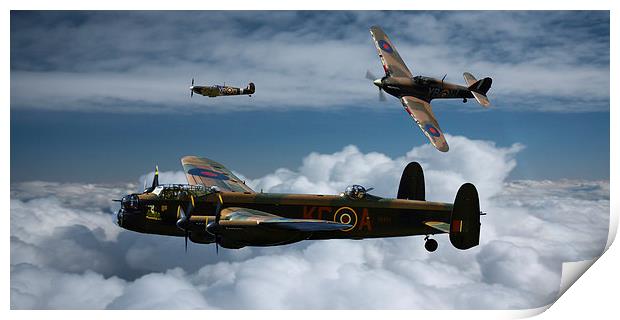 BBMF formation Print by Oxon Images