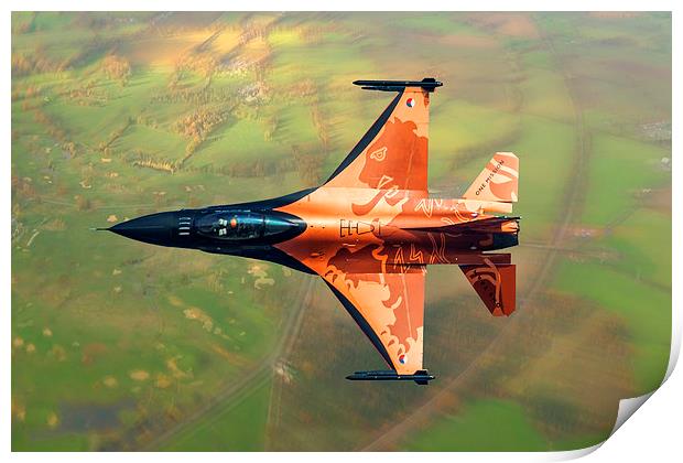 Dutch F16 RNLAF Print by Oxon Images