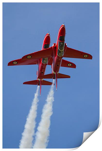  Red Arrows Synchro Pair Print by Oxon Images