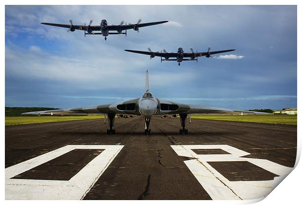  Avro trio flypast Print by Oxon Images