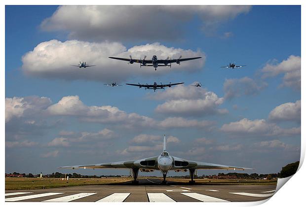  Vulcan and the BBMF Print by Oxon Images