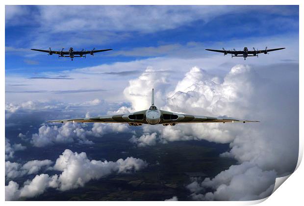  Avro sisters formation Print by Oxon Images