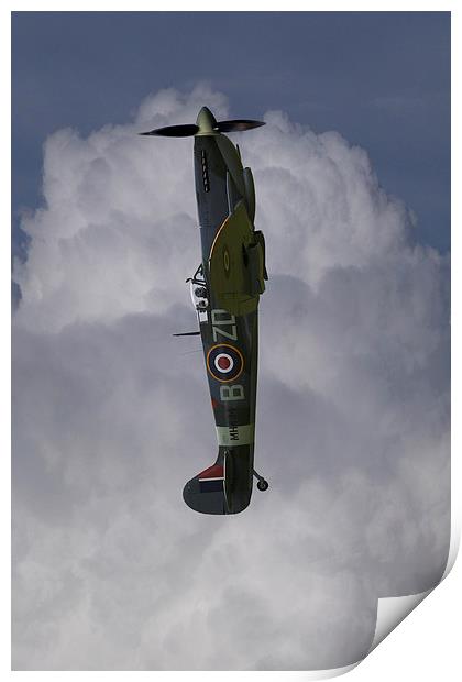  Spitfire MH434 vertical Print by Oxon Images