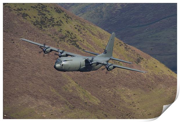   C130 Hercules low level Print by Oxon Images