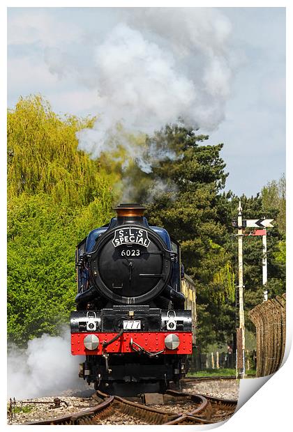  Steam Train King Edward II Print by Oxon Images