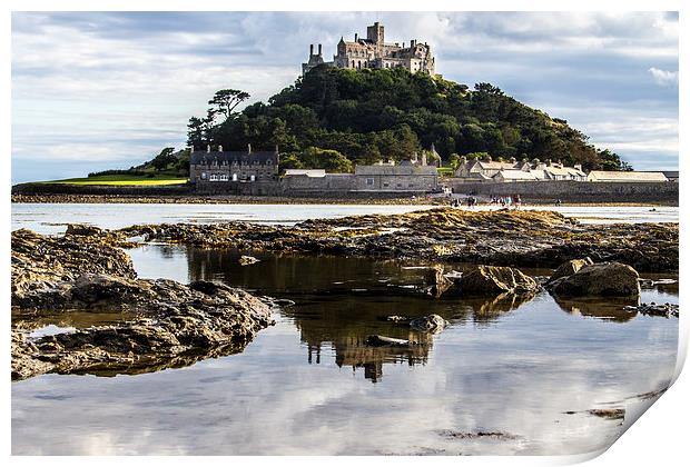St Michaels Mount Cornwall  Print by Oxon Images