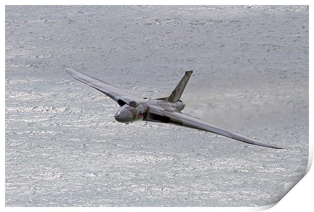  Vulcan powering up for Eastbourne Print by Oxon Images