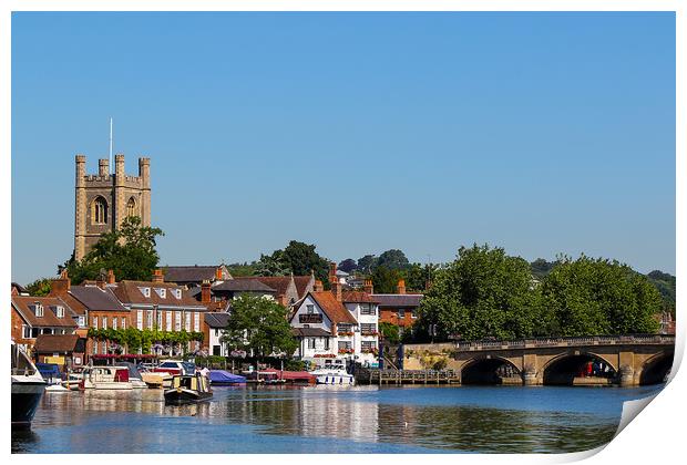 Henley On Thames Print by Oxon Images