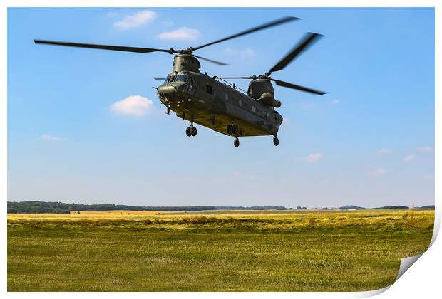 Chinook training sortie Print by Oxon Images