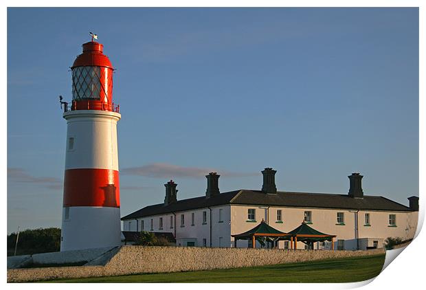 Souter Lighthouse in Sunderland Print by Oxon Images