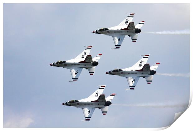 USAF Thunderbirds display Print by Oxon Images