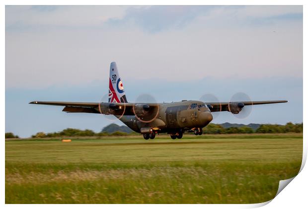 50th Anniversary RAF C130 Hercules Print by Oxon Images