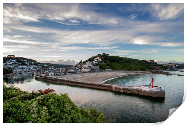 Looe River and Banjo Pier Print by Oxon Images