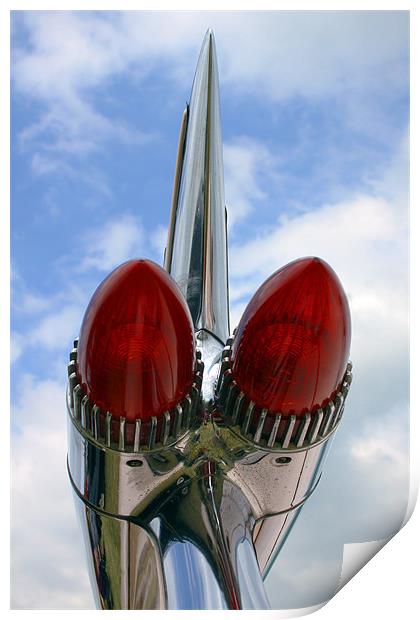 Stoplights Chrome and Fin Print by Oxon Images