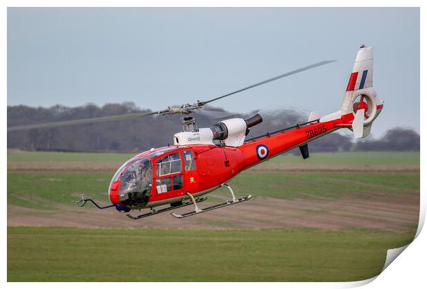 Gazelle Helicopter SPTA Print by Oxon Images