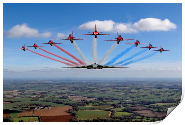 Reds and Vulcan Running In Print by Oxon Images