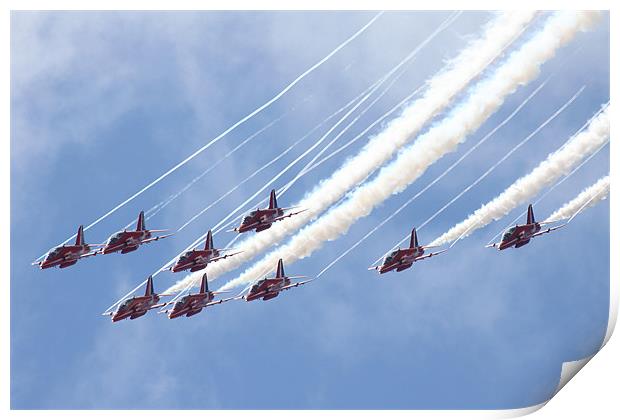 The Red Arrows Print by Oxon Images