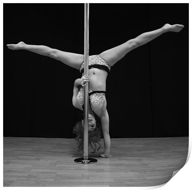 Pole Dancer II Print by lucy devereux