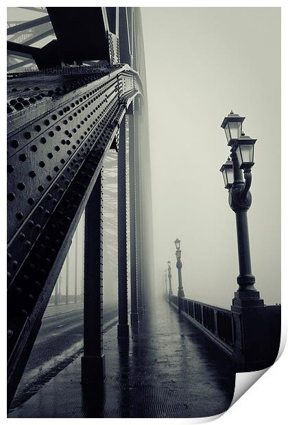 The Mist on the Tyne Print by Toon Photography
