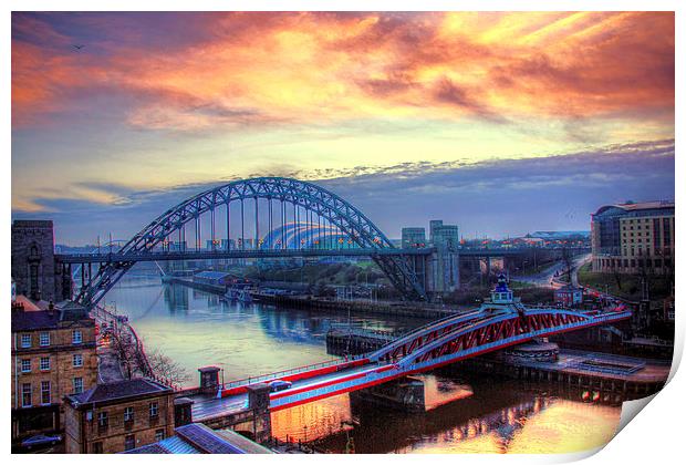  Sunrise on the River Print by Toon Photography