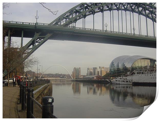 Newcastle Curves Print by Heather Gale