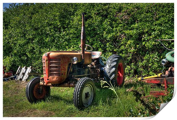 Scilly Tractor Print by David Wilkins