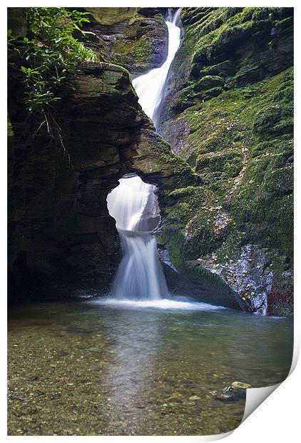 St Nectans Glen Print by David Wilkins