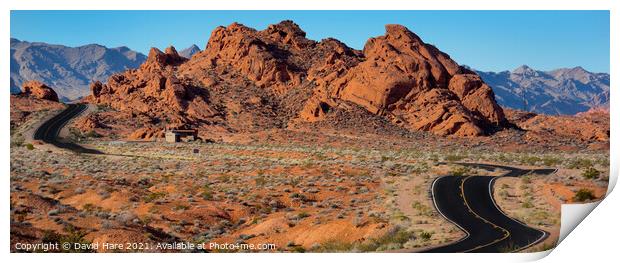 Valley of Fire Print by David Hare