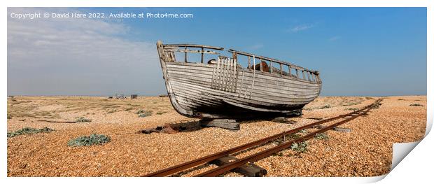 Derelict Fishing Boat Print by David Hare